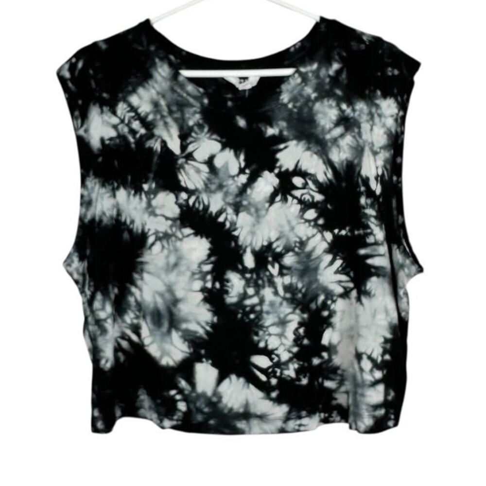 JoyLab Black and White Tie-Dye Shirt Size XL
